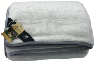 Wolldecke Merino Farbe: Grau | Größe: 140x200