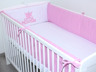 Primawela Bettnestchen Nestchen Applikation 360 cm Bettumrandung Baby Bett Kinder Kopfschutz