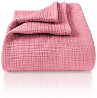 Laynenburg Tagesdecke Musselin aus 100% Baumwolle – Baumwolldecke, Kuscheldecke, Wohndecke als Sommerdecke, Bett-Überwurf, Couch-Überwurf, Sofa-Decke