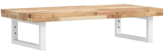 vidaXL Waschbeckenregal Wandmontage Stahl und Akazienholz 3302696