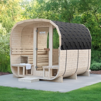 HOME DELUXE Gartensauna HYGGE DELUXE - 230 cm x 220 cm für 4-6 Personen