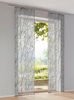 heine Gardine Schiebevorhang, Klettband (1 St), halbtransparent, Schiebevorhang