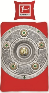 SkyBrands Bettwäsche Bundesliga - Meisterschale - Bettwäsche-Set, 135x200 & 80x80, Polyester, 100% Polyester