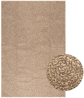 vidaXL Teppich ZIZUR 120x170 cm Jute-Optik Indoor und Outdoor 364839