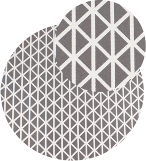 Outdoorteppich PANAJI Grau ø 160 cm