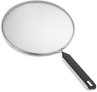 Pfannenspritzschutz 28cm Edelstahl Spritzschutzdeckel Fettspritzschutz Anti-Spritz-Deckel Kochspritzschutz Pfannendeckel mit Spritzschutz Küchenzubehör