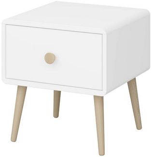 ebuy24 Nachttisch Gaia Nachttisch 1 Schublade Weiß.