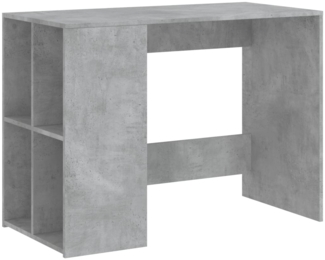 vidaXL Schreibtisch Betongrau 102x50x75 cm Holzwerkstoff 840544