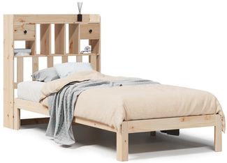 vidaXL Bücherregalbett ohne Matratze 75x190 cm Massivholz Kiefer 3322585