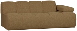 Modulsofa Mojo Boucle 2er Arm-Rechts, Gelb/Braun