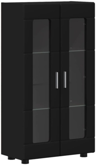 vidaXL Sideboard mit Regal Schwarz 55,5 x 29 x 100 cm Holzwerkstoff 880252