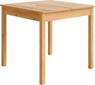 Home affaire Esstisch Malmö, Holztisch aus Kiefer Massivholz naturfarbig, erhältich in 80 und 120cm