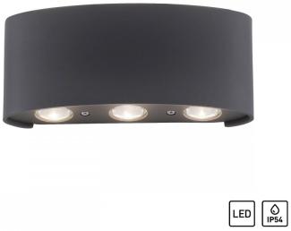 Paul Neuhaus 9488-13 Carlo LED Wandleuchte außen anthrazit IP54