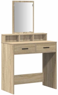 vidaXL Schminktisch Sonoma-Eiche 79 x 41 x 140 cm Holzwerkstoff 865138