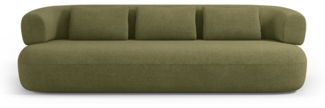 Micadoni Sofa Jenny 4-Sitzer Boucle Grün