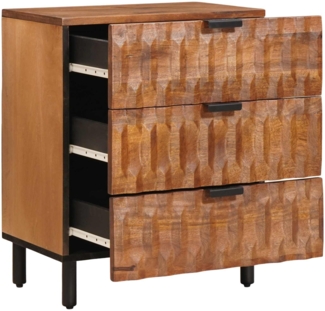 vidaXL Nachttisch Braun 50 x 33 x 62 cm Massivholz Mango 4017909