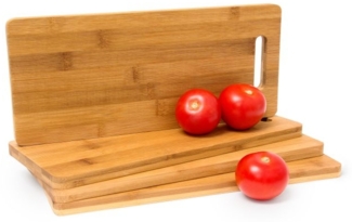 8 x Schneidebrett Bambus mit Griff