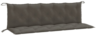 vidaXL Gartenbank-Auflagen 2 Stk. Melange Dunkelgrau 180x50x7 cm Stoff 4002620