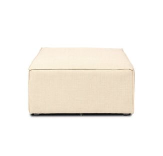 HOME DELUXE Modulares Sofa Hocker VERONA - 87 x 87 cm Beige