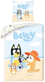 Bluey Bettwäsche-Set für Kinder – Bettbezug 140x200 cm + Kissenbezug 60x70 cm
