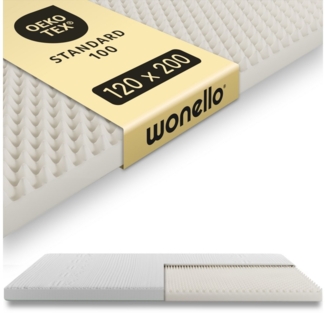 wonello, Topper PureRelax, 8.5 cm hoch, Kaltschaum, TENCEL™ HR Matratzentopper - druckentlastende Noppen,OEKO-TEX,waschbar