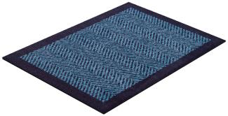 GRUND HERRINGBONE Badematte 60 x 85 cm Blau