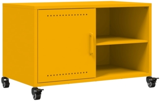 vidaXL TV-Schrank Senfgelb 68x39x43,5 cm Stahl 846671