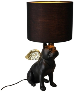 GILDE Tischleuchte GILDE Lampe Flying Bulli - schwarz - H. 55cm x D. 26cm