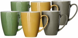 Ritzenhoff & Breker Umea Henkelbecher 450 ml 6er Set sortiert - DS