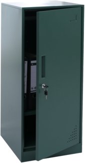 Spind HWC-P63, Schließfach Wertfachschrank Schließfachschrank Tür Kleiderstange, 90x38x45cm Stahl ~ grün