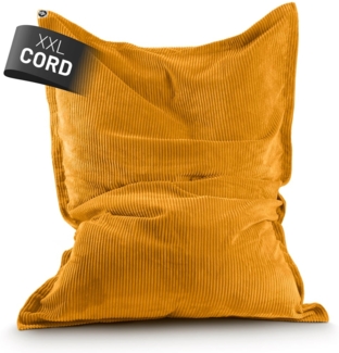 Lumaland Sitzsack Classic XXL Cord | Riesen Sitzsack XXL mit Softer Rippenstruktur – ideal zu Cord Sofa & Sessel Indoor Bean Bag für Wohnzimmer, Schlafzimmer & Co. - 380 L, 140x180 cm