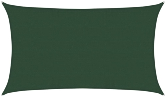 vidaXL Sonnensegel 160 g/m² Dunkelgrün 5x8 m HDPE 311468