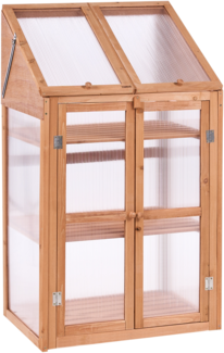 Balkongewächshaus VOLVERA Tannenholz Hellbraun 49 cm