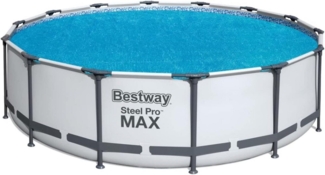 Bestway Flowclear™ Solarabdeckplane Ø 417 cm, für runde 457 cm, 427 cm / 547 cm, Aufstellpools, blau