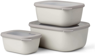 Mepal Cirqula Multi Bowl Nordic White Multischüssel 3er-Set 750+1500+3000 ml