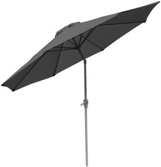 Mendler 'N18' Sonnenschirm, neigbar, Polyester / Aluminium, Anthrazit, Ø 270 cm