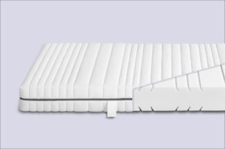 Komfortschaummatratze Silber mit 7 Liegezonen, Nightlife, 18 cm hoch, optimale und weiche Anpassung der Körperkontur, für alle Schlaftypen