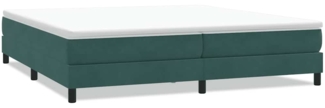 vidaXL Boxspringbett ohne Matratze Dunkelgrün 200x210 cm Samt 3315846