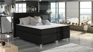 Amadeo 140X200, Boxspring Bett, Schwarz