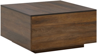 Couchtisch Frida Wohnzimmertisch 80x80cm Shirin walnuss schwarz