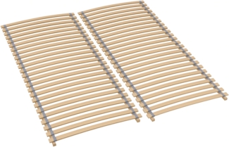 Rollrost 160x200, fertig montiert und gerollt, BLAUER ENGEL zertifiziert, Lattenrost aus Buchenholz, 28 Latten, Traglast 130kg
