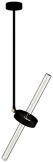 - Deckenleuchte WIPER, 1x S14d, Metall schwarz -