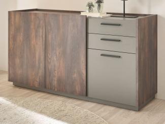 Sideboard Piano in Eiche und grau 150 cm