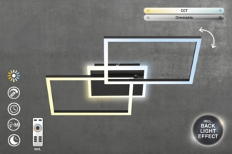 Briloner Leuchten LED Deckenleuchte FRAME