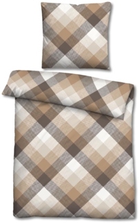 Castell Baumwoll-Satin Bettwäsche 135 x 200 cm + 80 x 80 cm