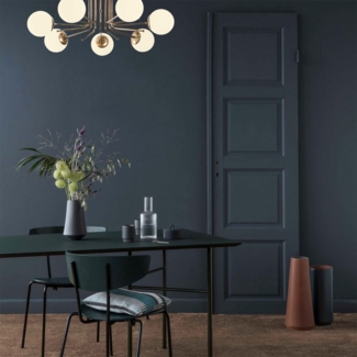 Kronleuchter, 'Daisy', 35 x 90 x 90, Gold, Weiß