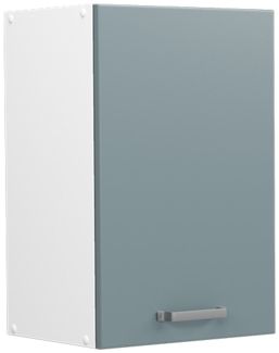 Hängeschrank R-Line Blau-Grau 40 cm mit offenen Regalen Vicco