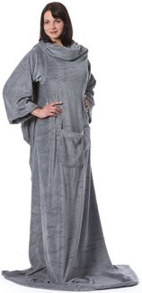 Wohndecke, ZOLLNER, mit Ärmeln und zwei Taschen, 170 x 200 cm, 100% Polyester, mit Ärmeln und zwei Taschen