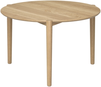 skølm 'Åsarna' Couchtisch, Eiche mit 3 Beinen, geölt, Ø70 cm