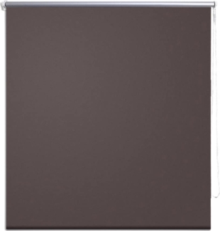 vidaXL Verdunklungsrollo Seitenzug Rollo Klemmrollo Klemmfix Kette, Kaffeebraun, 80x175 cm